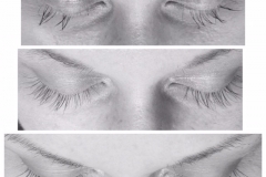 before and after lash extensions